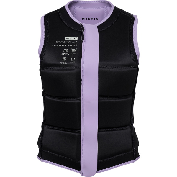 2025 Mystic Womens Star Front Zip Wake Impact Vest 35005.240246 - Pink Purple